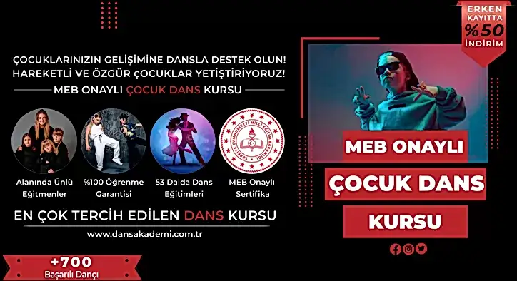 Çocuk Dans Kursu Fiyatları – Erken Kayıtta %50 İndirim