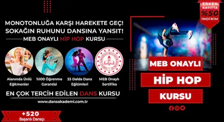 Hip Hop Kursu Fiyatları – Erken Kayıtta %50 İndirim