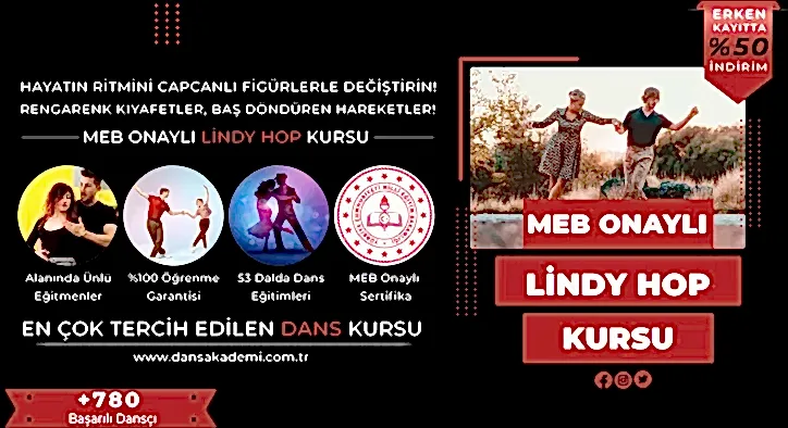 Lindy Hop Kursu Fiyatları – Erken Kayıtta %50 İndirim