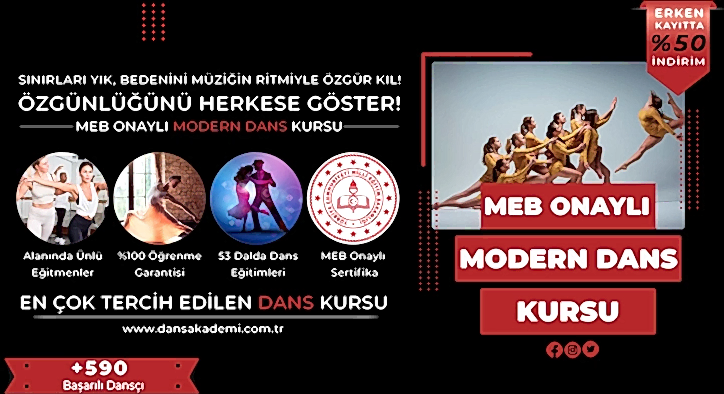Modern Dans Kursu Fiyatları – Erken Kayıtta %50 İndirim