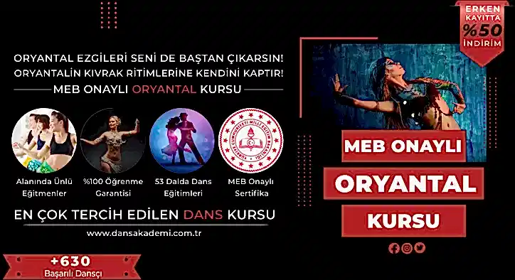 Oryantal Kursu Fiyatları – Erken Kayıtta %50 İndirim
