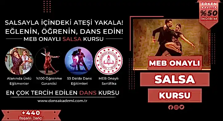 Salsa Kursu Fiyatları – Erken Kayıtta %50 İndirim