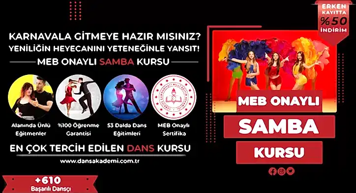 Samba Kursu Fiyatları – Erken Kayıtta %50 İndirim