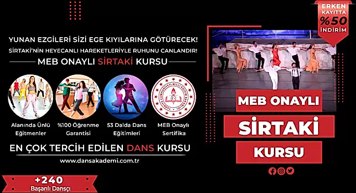 Sirtaki Kursu Fiyatları – Erken Kayıtta %50 İndirim