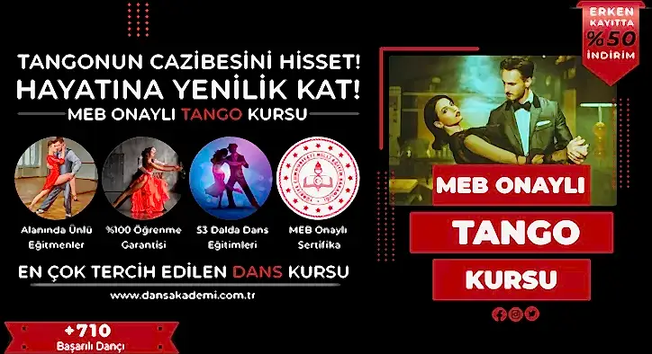 Tango Kursu Fiyatları – Erken Kayıtta %50 İndirim